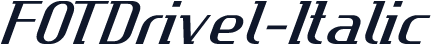 FOTDrivel-Italic