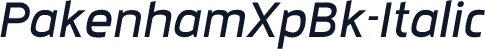 PakenhamXpBk-Italic