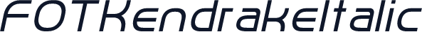 FOTKendrakeItalic