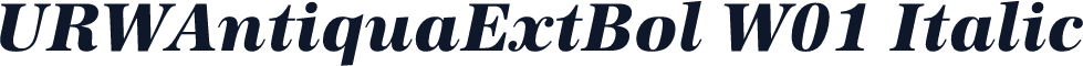 URWAntiquaExtBol W01 Italic