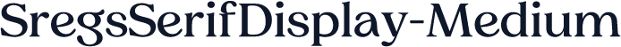 SregsSerifDisplay-Medium