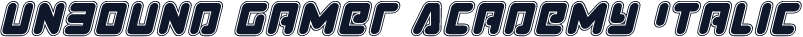 Unbound Gamer Academy Italic