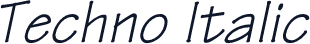 Techno Italic