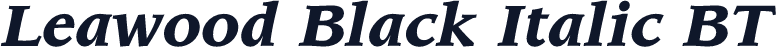 Leawood Black Italic BT