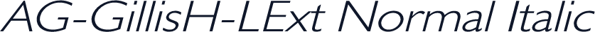 AG-GillisH-LExt Normal Italic