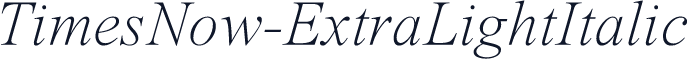 TimesNow-ExtraLightItalic