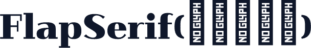 FlapSerif(商用需授权)