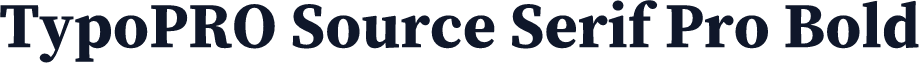 TypoPRO Source Serif Pro Bold