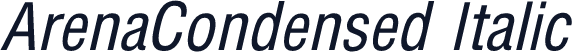 ArenaCondensed Italic