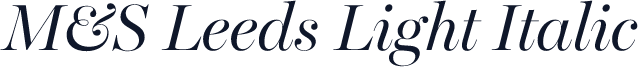 M&S Leeds Light Italic