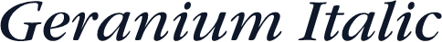 Geranium Italic