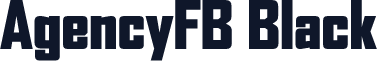 AgencyFB Black