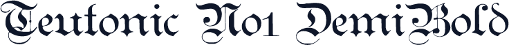 Teutonic No1 DemiBold