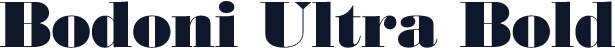 Bodoni Ultra Bold
