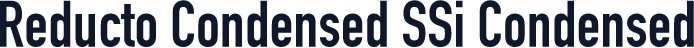 Reducto Condensed SSi Condensed