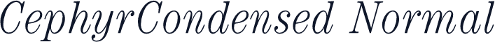 CephyrCondensed Normal