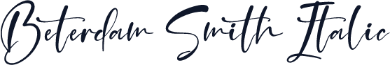 Beterdam Smith Italic
