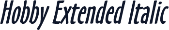 Hobby Extended Italic