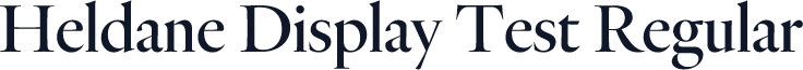 Heldane Display Test Regular
