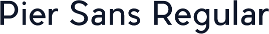 Pier Sans Regular