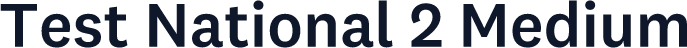 Test National 2 Medium