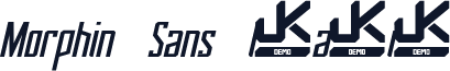 Morphin Sans Italic