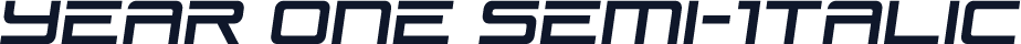 Year One Semi-Italic