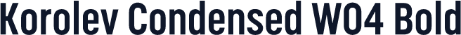Korolev Condensed W04 Bold