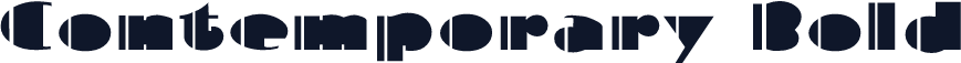 Contemporary Bold