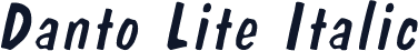 Danto Lite Italic