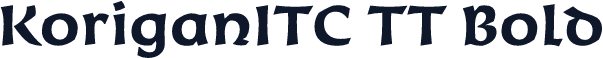 KoriganITC TT Bold