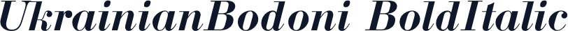 UkrainianBodoni BoldItalic