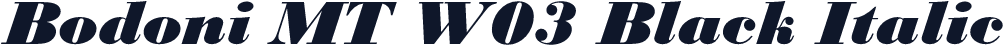 Bodoni MT W03 Black Italic