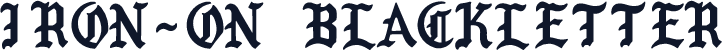 Iron-On Blackletter