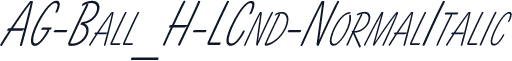 AG-Ball_H-LCnd-NormalItalic