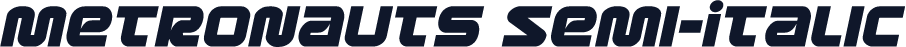 Metronauts Semi-Italic