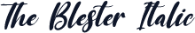 The Blester Italic
