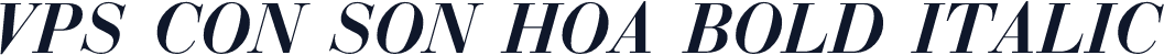 VPS Con Son Hoa Bold Italic