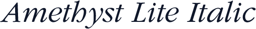 Amethyst Lite Italic