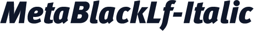 MetaBlackLf-Italic