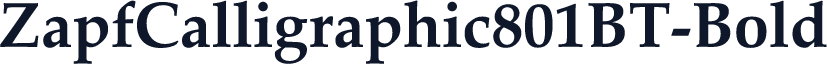 ZapfCalligraphic801BT-Bold