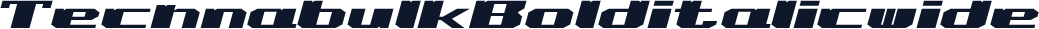 TechnabulkBolditalicwide