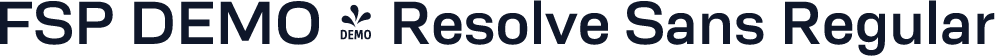 FSP DEMO - Resolve Sans Regular