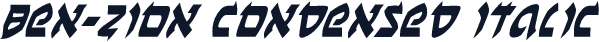 Ben-Zion Condensed Italic