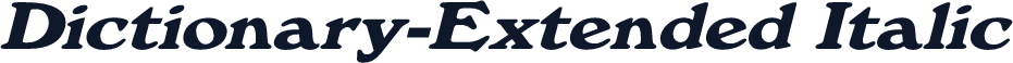 Dictionary-Extended Italic