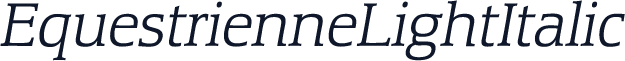 EquestrienneLightItalic