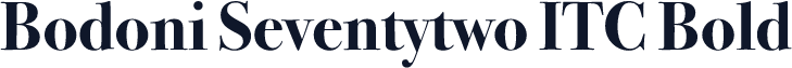 Bodoni Seventytwo ITC Bold