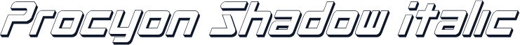Procyon Shadow Italic