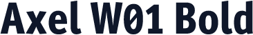 Axel W01 Bold