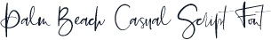 Palm Beach Casual Script Font